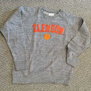 Clemson Champion Gray Sweatshirt